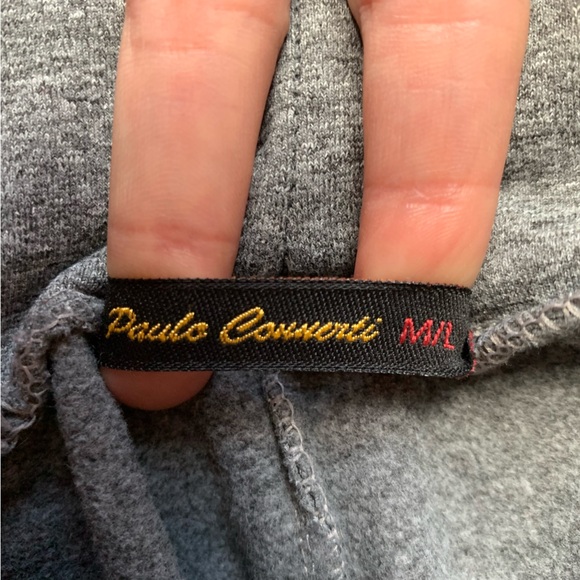 PAULO CONNERTI - Pants - trousers - grey - faux leather pockets - medium / large - Picture 9 of 11